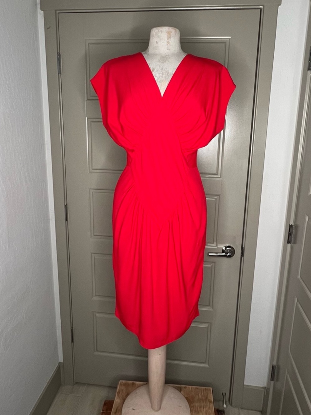 Red vintage pinup style dress (Item #107)